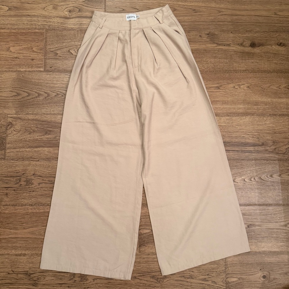 NWOT SNDYS Revolve Hills Pant in Cream M-6 - Picture 3 of 9